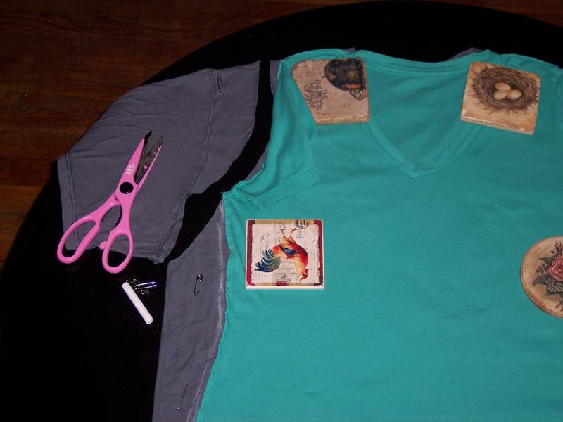 Men's T-shirt Makeover #3 Ruffle V-Neck T – photo 4