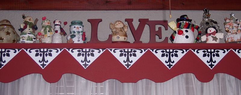 Black & White & Red Window Valances – photo 8