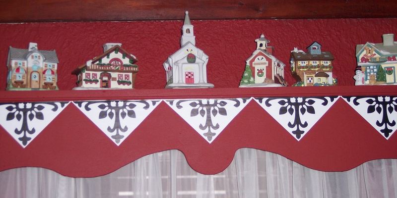 Black & White & Red Window Valances – photo 9