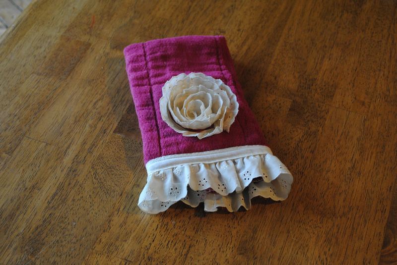 Burps Happen - Eyelet Rose Burp Cloth – photo 11