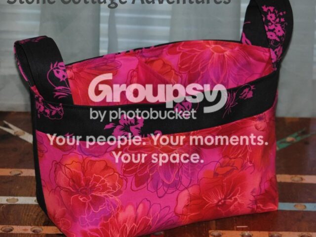 Black and Hot Pink Organizer Basket