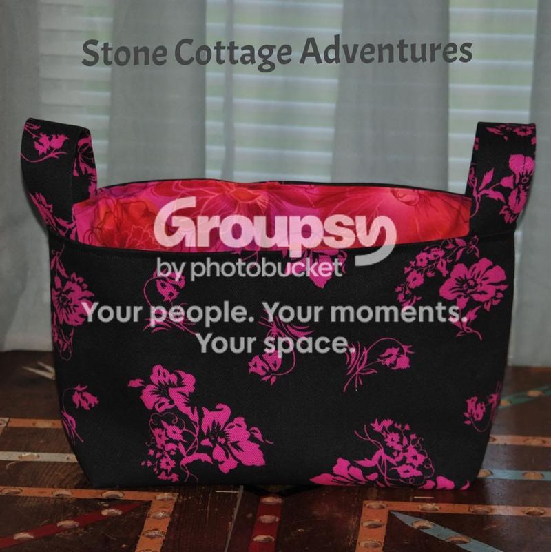 Black and Hot Pink Organizer Basket – photo 2