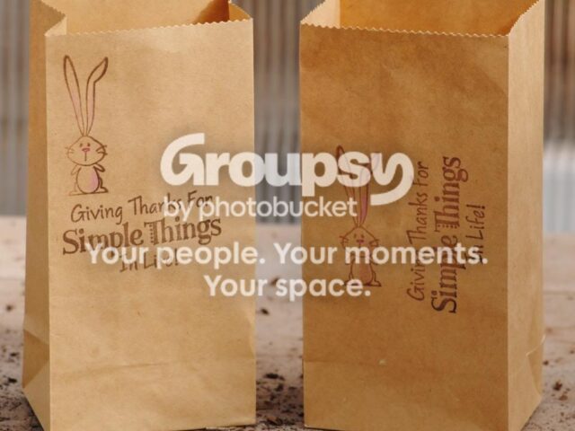 Charming Handstamped Gift Bags