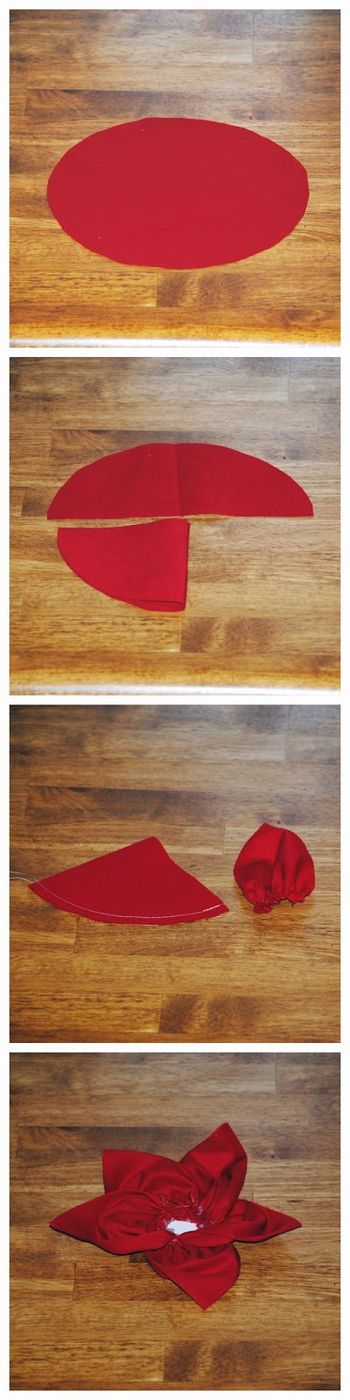 Fabric Poinsettias – photo 2