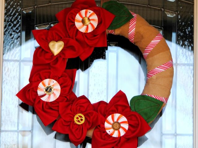 Poinsettia Wreath