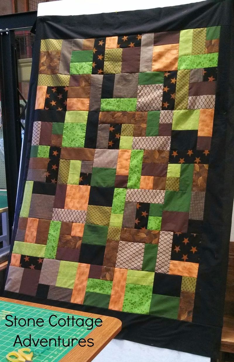Jungle Camo Inspired Quilt Top – photo 4