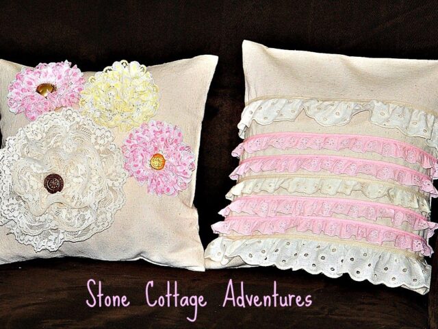 Vintage Drop Cloth Pillow Covers