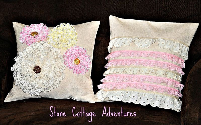 Vintage Drop Cloth Pillow Covers – photo 1