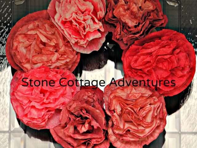 Vintage Peony Wreath