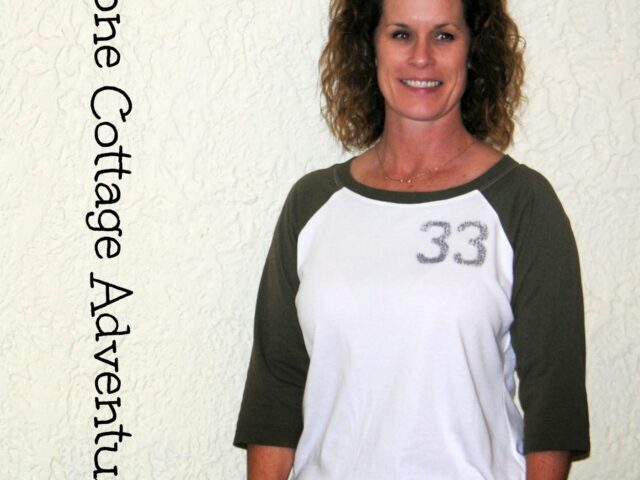 Sew Our Stash {July} Vintage Baseball T