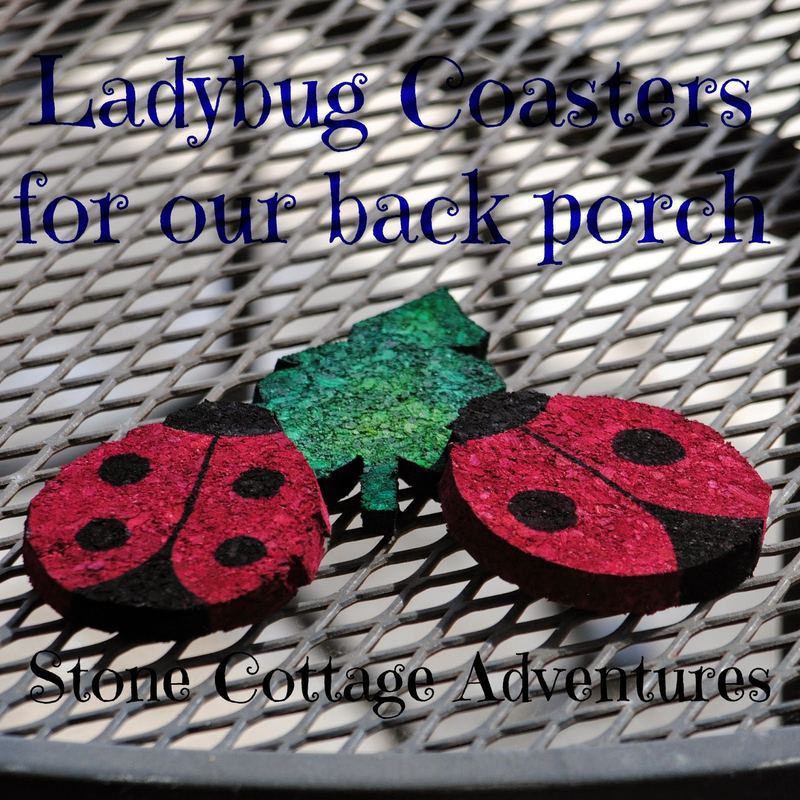 Ladybug Coasters for our Back Porch – photo 1