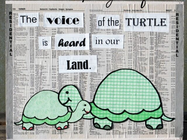 {Part 3} Spring Plaques Inspired by Song of Solomon 2:12