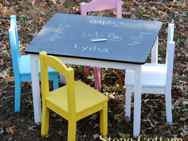 My $10 Kids Table Makeover