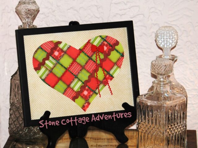 Framed Patchwork Heart
