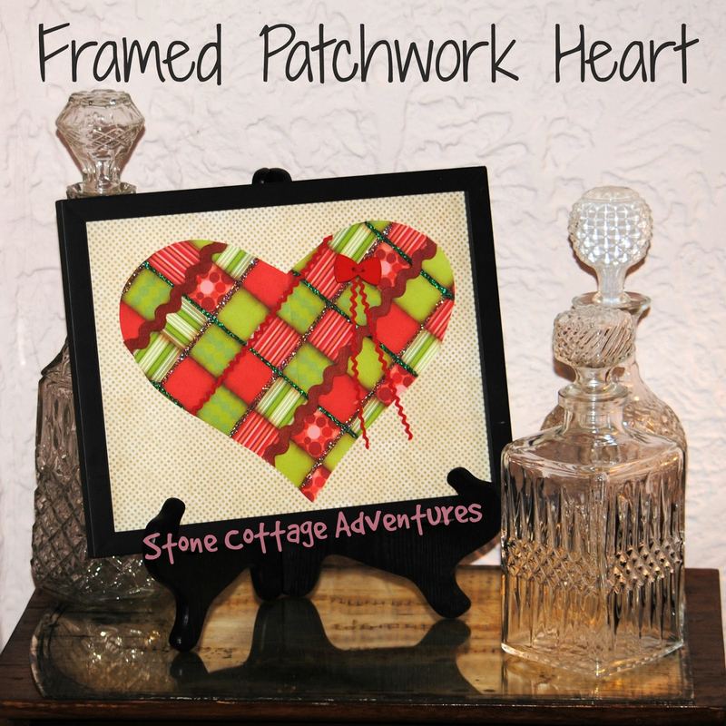 Framed Patchwork Heart – photo 1
