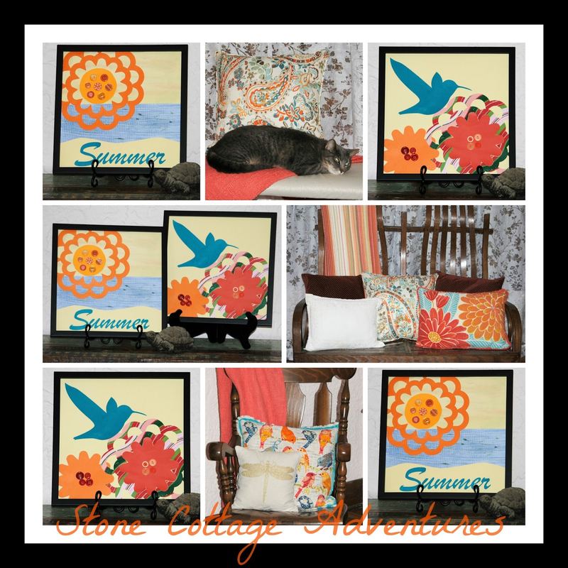 Craft Room Destash Challenge - Framing Summer in Card Stock β photo 1