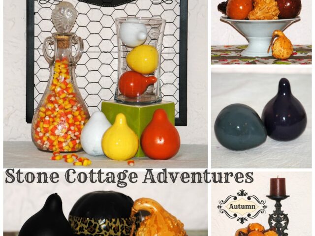 Mini Gourd Makeovers – Monthly De Stash Challenge