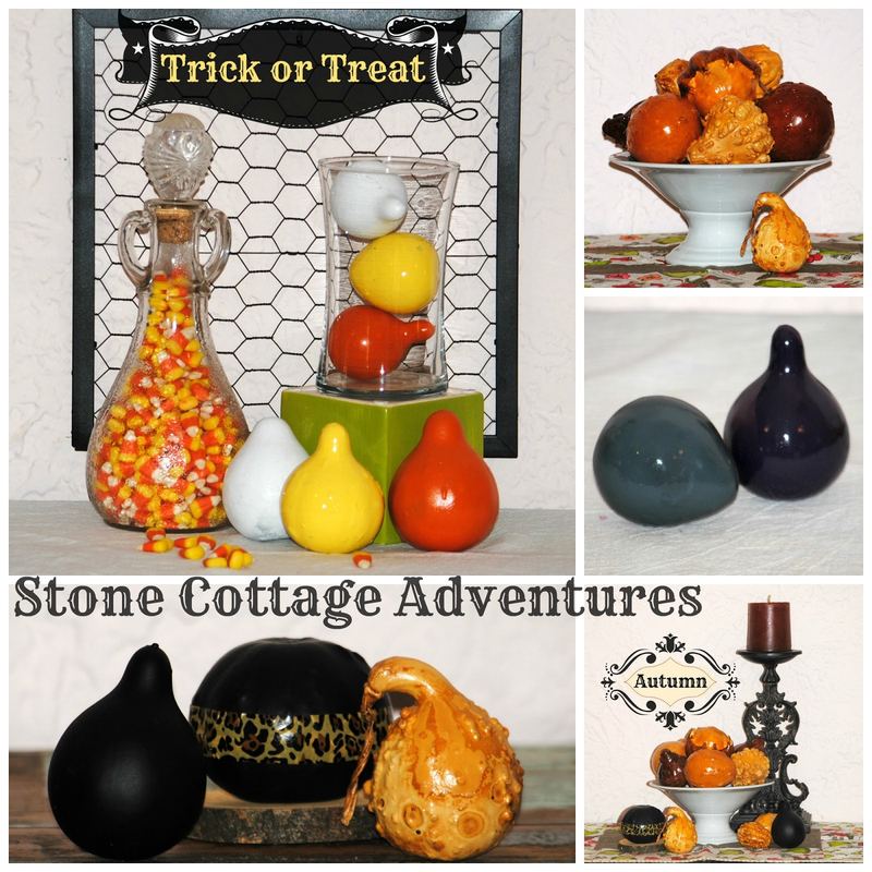 Mini Gourd Makeovers - Monthly De Stash Challenge – photo 1