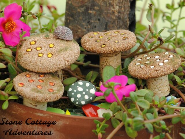 Fairy Garden Toadstools and DIY Clay Recipe