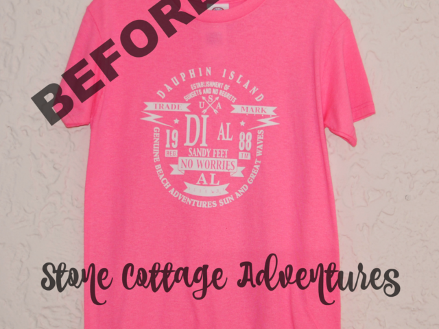T-Shirt Makeover * Dollar Store Craft Challenge and Blog Hop