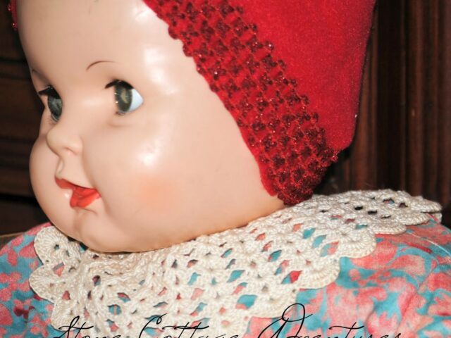Winter Ensemble for a Vintage Doll – De Stash Challenge