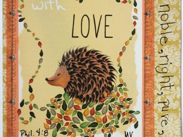 Philippians 4:8 Up cycled Illustration