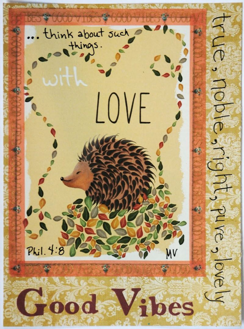Philippians 4:8 Up cycled Illustration – photo 1