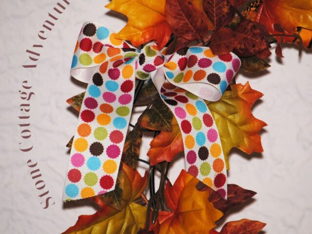 Autumn Wreath for Craft Room De Stash Challenge