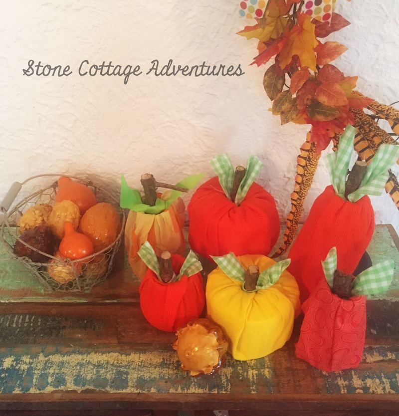 Fabric Pumpkins for September's Upcycle Challenge – photo 2