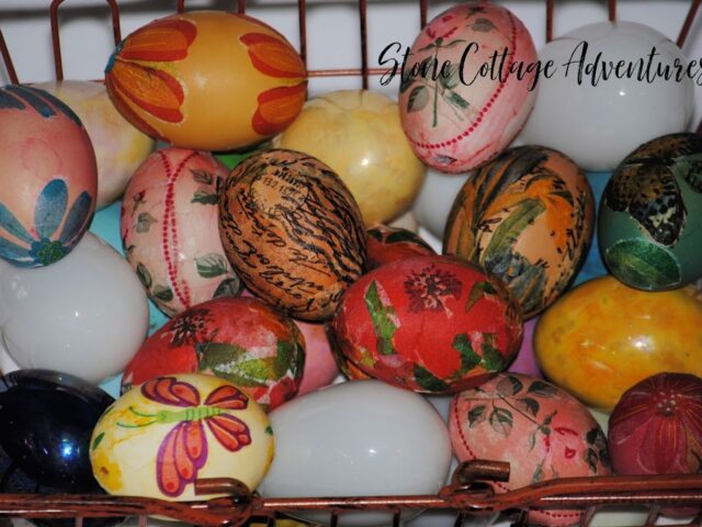 Decoupage Eggs for Spring