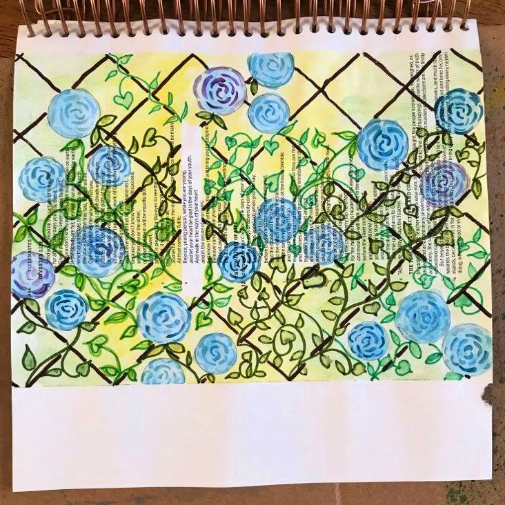 Sort of Silent Saturday Bible Journaling Page – photo 5