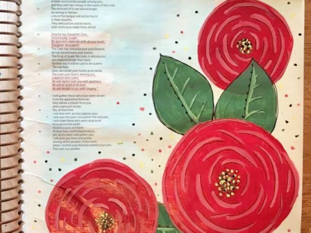 A Tutorial for Bible Journaling Simple Circle Flowers