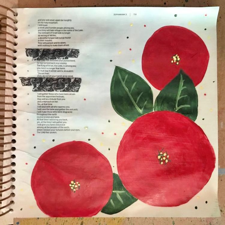 A Tutorial for Bible Journaling Simple Circle Flowers – photo 9