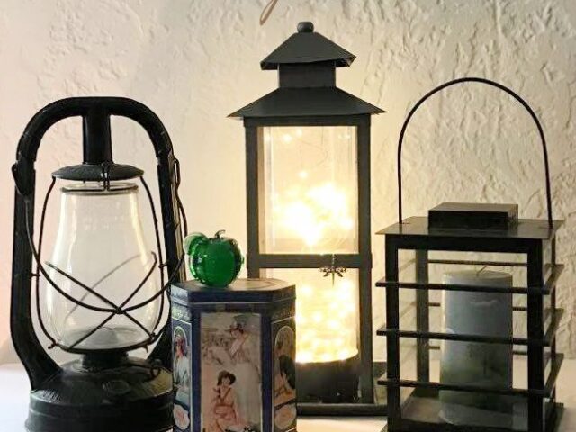 Re Vamping a “new” Lantern for Fall