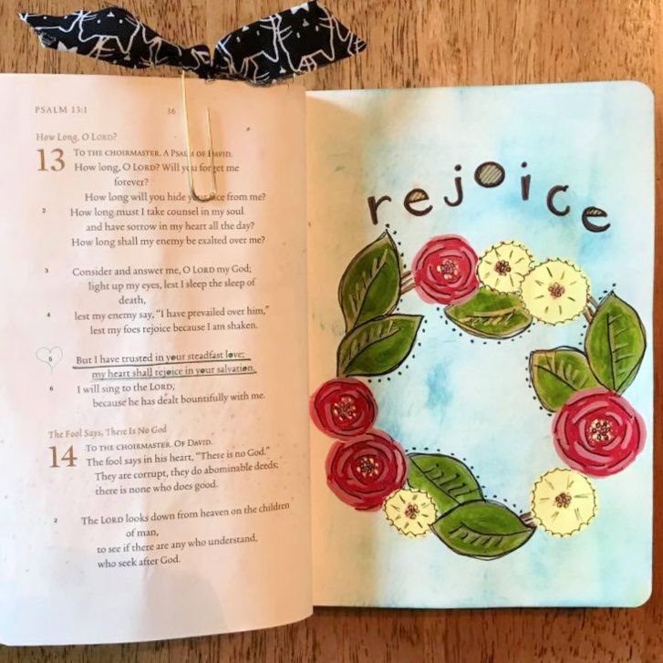 Bible Journaling Tutorial for a Vine Wreath – photo 19