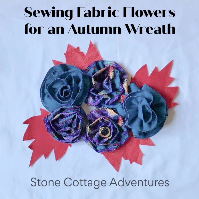 Sewing Fabric Flowers for an Autumn Wreath – photo 1