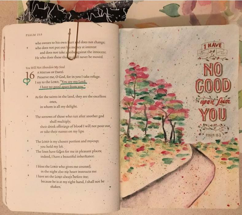 Bible Journaling with Junk Mail as Free Trace - ables – photo 1