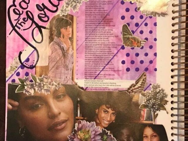 Bible Journaling with Up Cycled Images. OK, OK. It’s Junk Mail