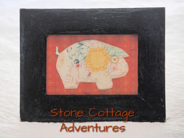 Framing a Quilted Pig